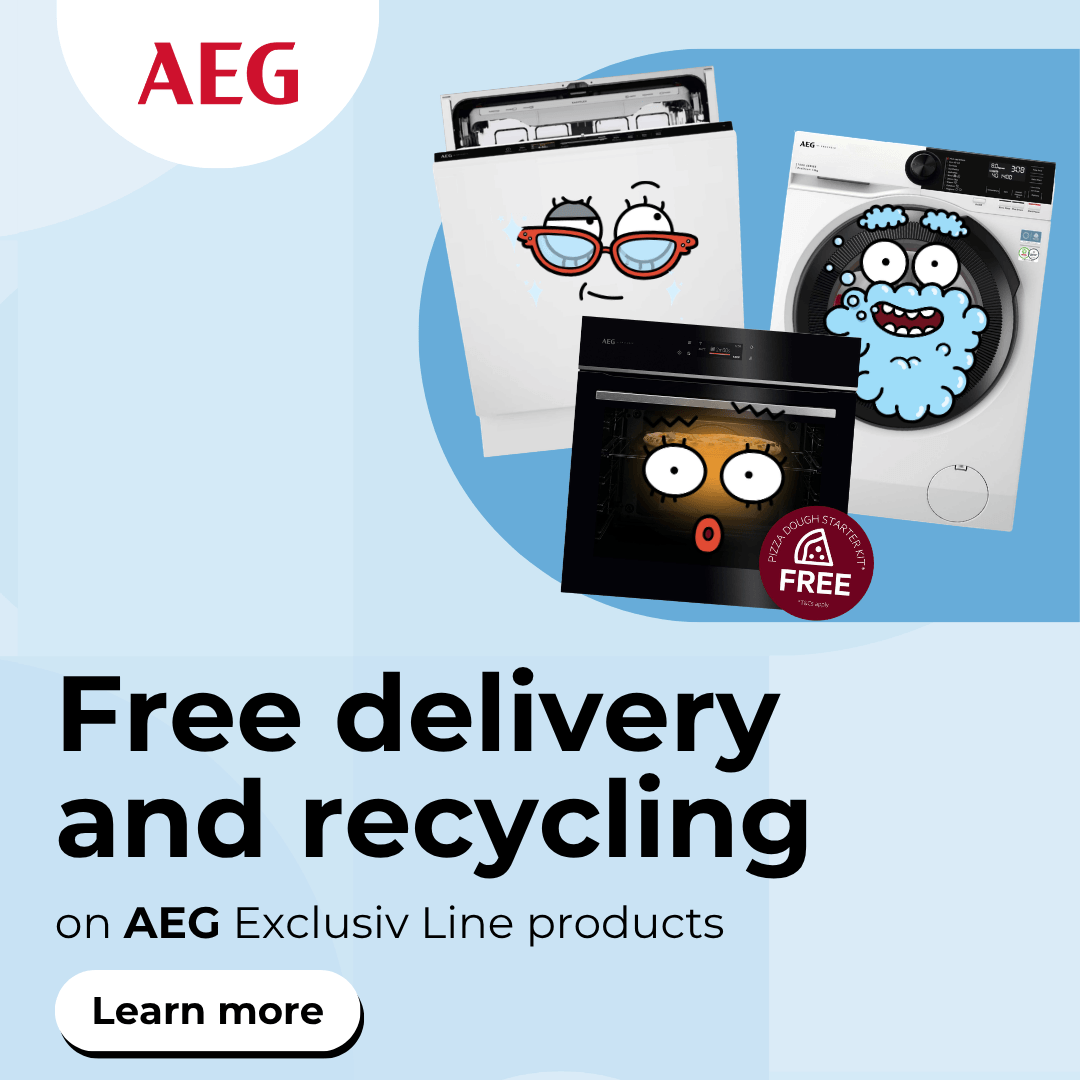 Free delivery and recycling on AEG Exclusiv Line products